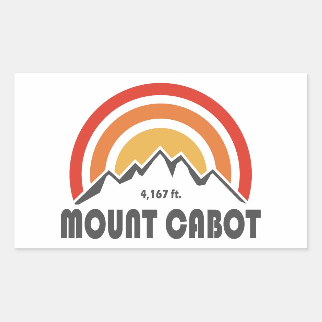 Mount Cabot New Hampshire Sticker (Front)