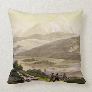 Mount Cayambe, Ecuador, from 'Le Costume Ancien et Throw Pillow