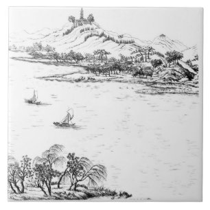 Mount Chang and Lake Chou, from 'Jardins Anglo-Chi Tile