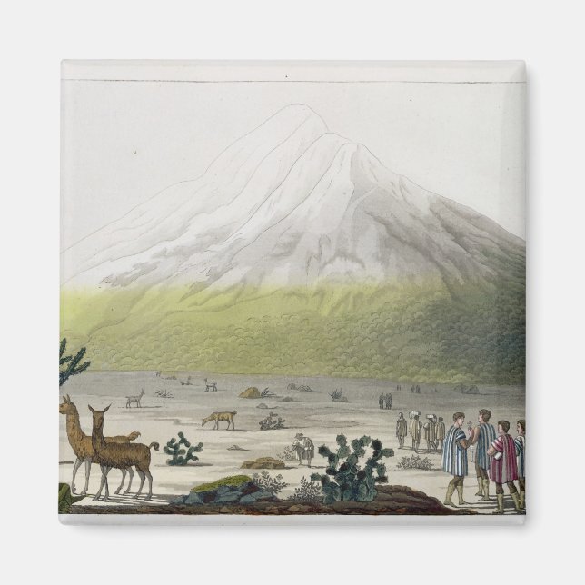 Mount Chimborazo, Ecuador, from 'Le Costume Ancien Magnet (Front)