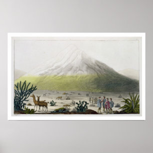 Mount Chimborazo, Ecuador, from 'Le Costume Ancien Poster