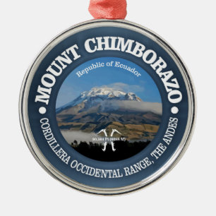 Mount Chimborazo Metal Ornament