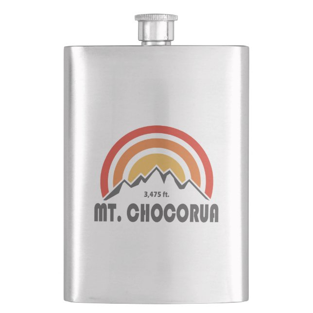 Mount Chocorua New Hampshire Hip Flask (Front)