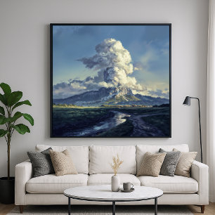 Mount Cloud - Painterly Style Majestic Landscape Poster
