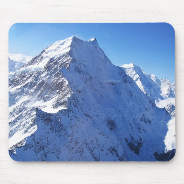 Mount Cook (Aoraki) Peak, New Zealand Mouse Pad (Front)