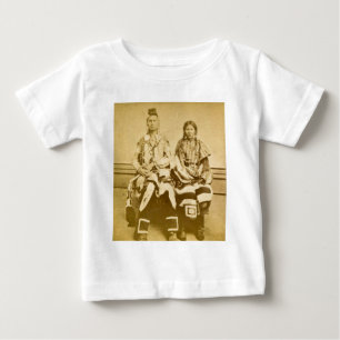 Mount Dakota Territory Crow Warrior and Bride Baby T-Shirt