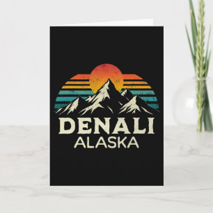 Mount Denali Alaska Hiking Climbing Adventure Nati Card