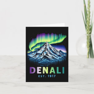 Mount Denali Alaska Mountain Denali National Park Card