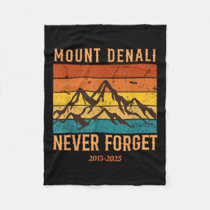 Mount Denali National Park Mount Mckinley Us Fleece Blanket