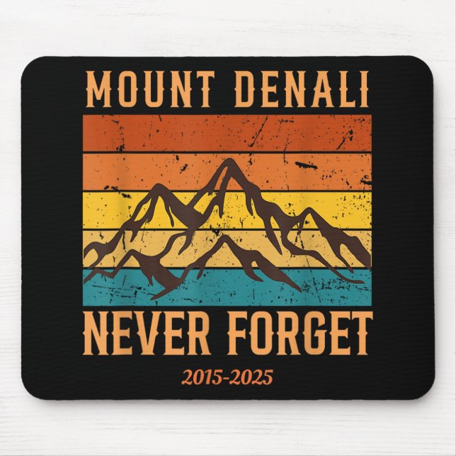 Mount Denali National Park Mount Mckinley Us Mouse Pad (Front)