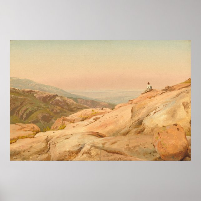 Mount Desert Island Jervis McEntee Fine Art Poster (Front)