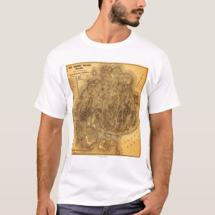 Mount Desert IslandPanoramic Map T-Shirt
