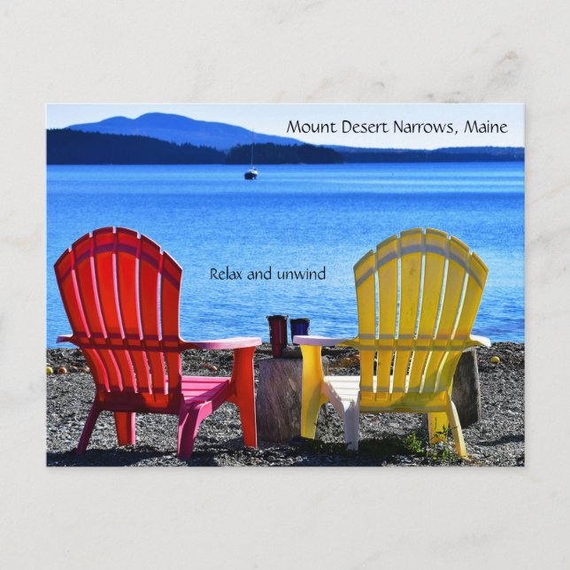 Mount Desert Narrows Maine Postcard (Front)