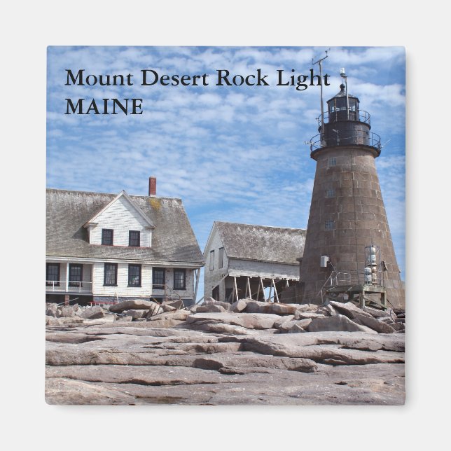 Mount Desert Rock Light, Maine Magnet (Front)