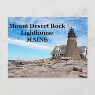 Mount Desert Rock Lighthouse, Maine Postcard