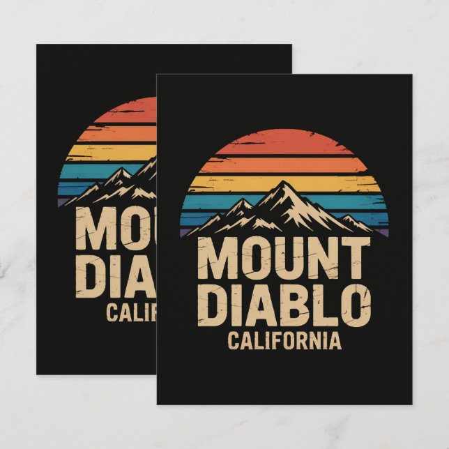 Mount Diablo California Announcement (Front/Back)