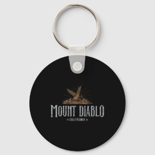Mount Diablo California Mountains Camp Hiking Eagl Keychain