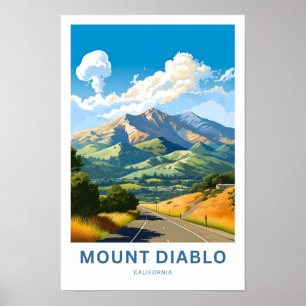 Mount Diablo California Travel Print