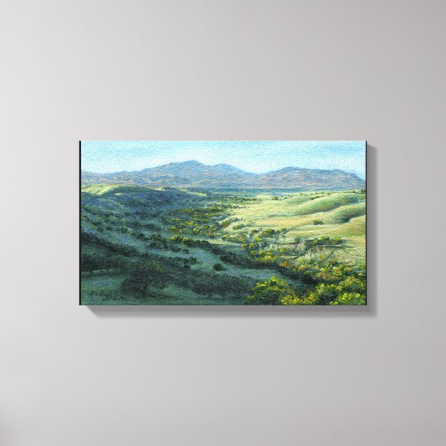"Mount Diablo Southern View" Canvas Print (Front)