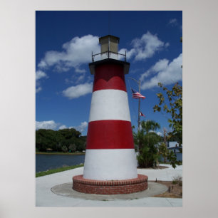 Mount Dora Florida Lighthouse Lake Marker Poster