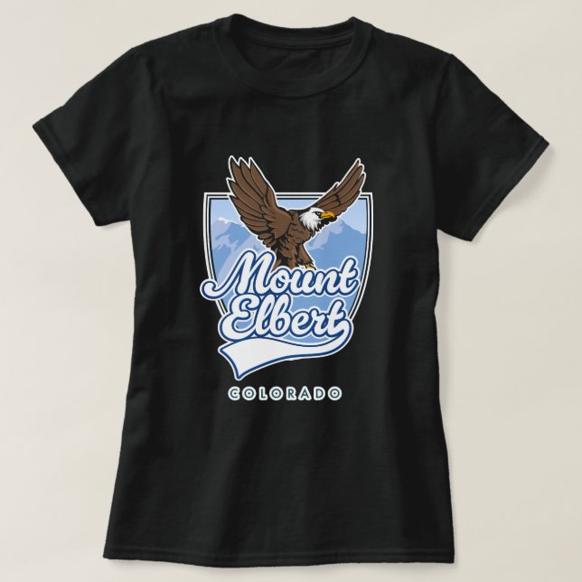 Mount Elbert Travel patch T-Shirt (Design Front)