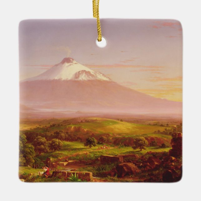 Mount Etna Ceramic Ornament (Front)