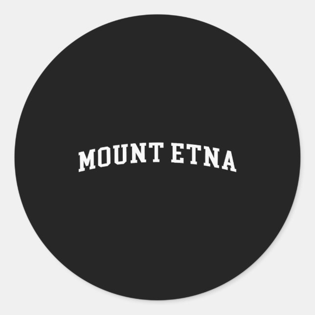 Mount Etna  Classic Round Sticker (Front)