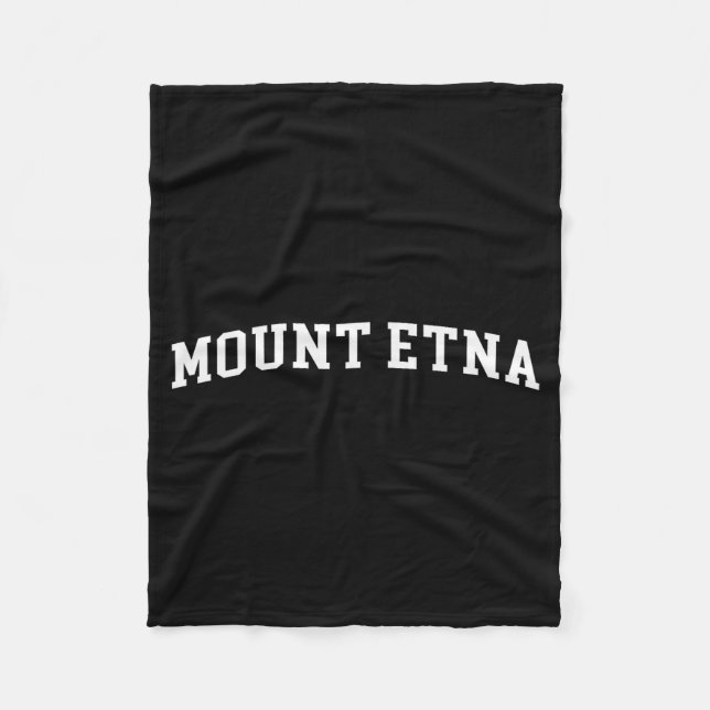 Mount Etna  Fleece Blanket (Front)