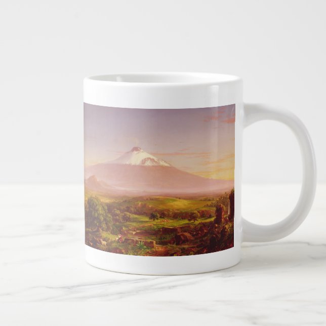 Mount Etna Large Coffee Mug (Right)