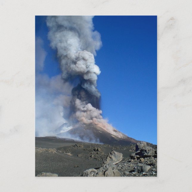 Mount Etna - volcanic eruption Postcard (Front)