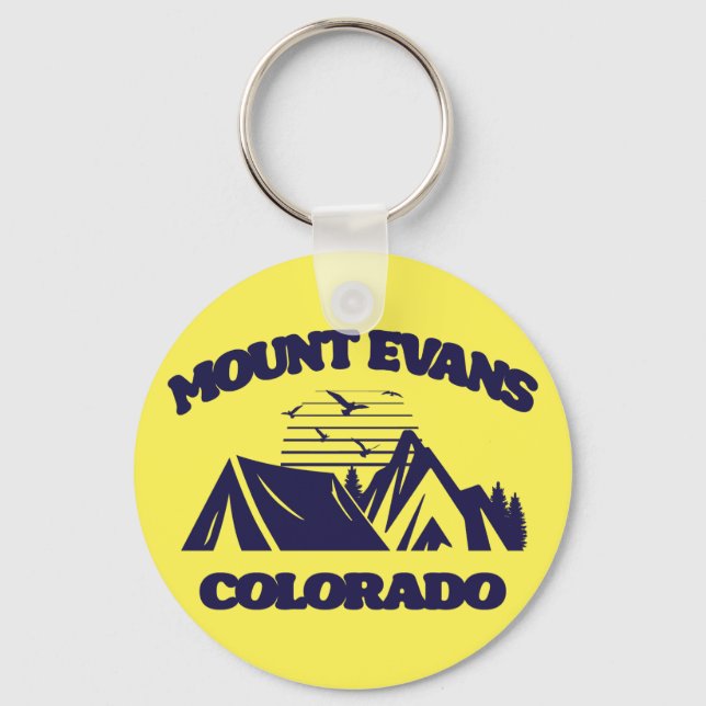 Mount Evans,Colorado Keychain (Front)