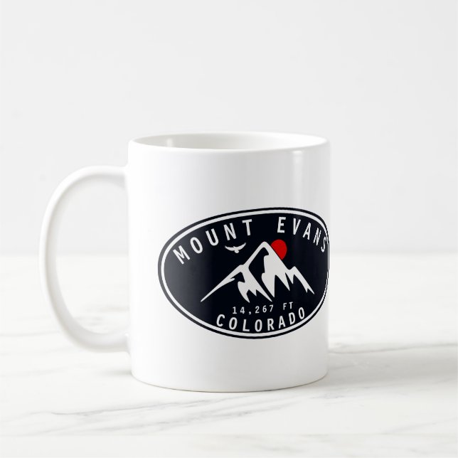 Mount Evans Wilderness 14er - Colorado mountains Coffee Mug (Left)