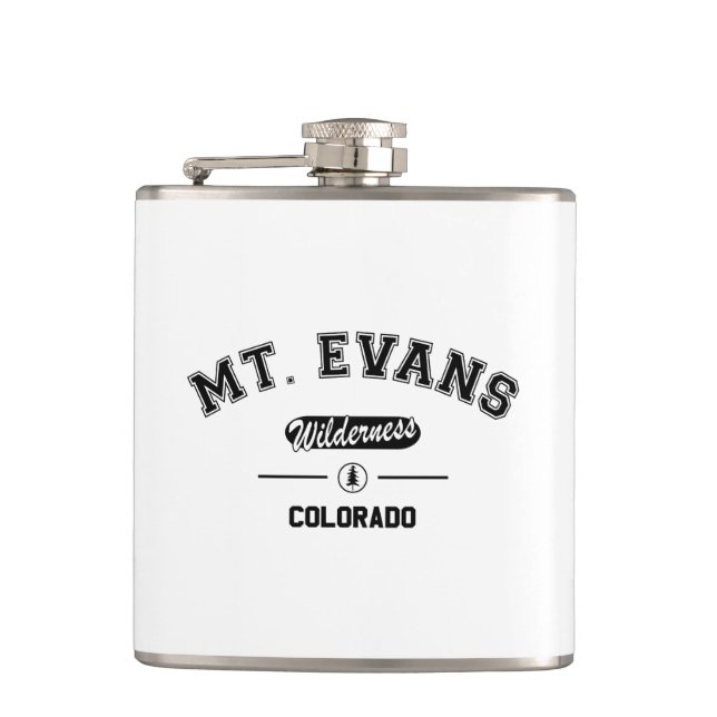 Mount Evans Wilderness Hip Flask (Front)
