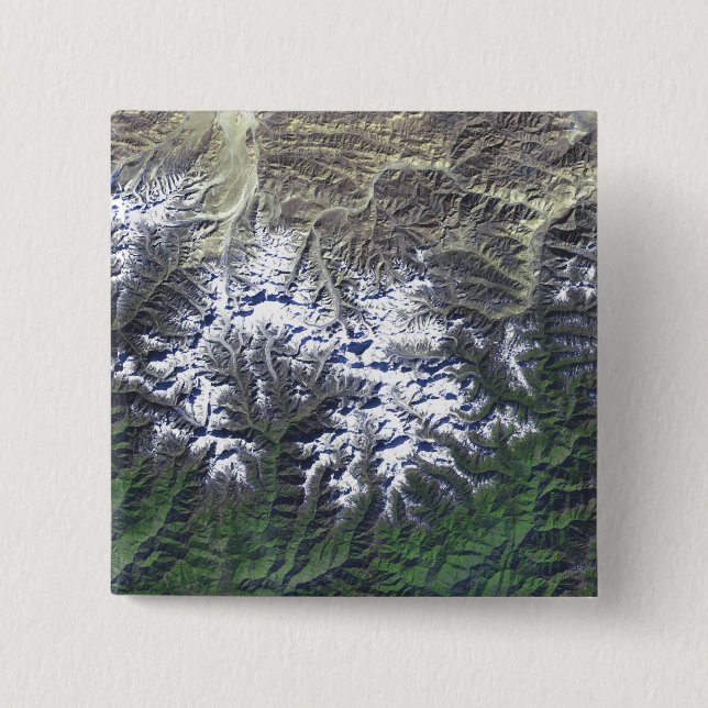 Mount Everest 2 Inch Square Button (Front)