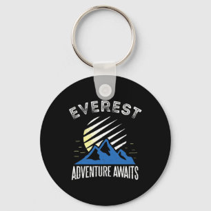 Mount Everest Adventure Awaits Mountain Climbing T Keychain