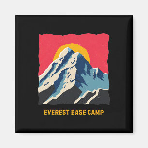 Mount Everest Base Camp Himalayas Mountain Hike Cl Magnet