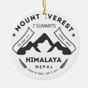 Mount Everest Ceramic Ornament