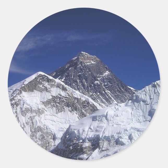 Mount Everest Classic Round Sticker (Front)