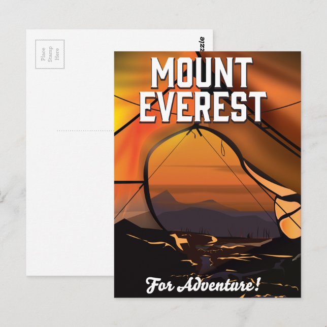 Mount Everest For Adventure! Postcard (Front/Back)