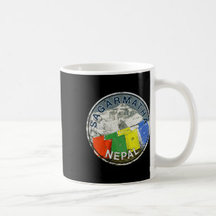 Mount Everest Nepal Sagarmatha Vintage Climbing T Coffee Mug