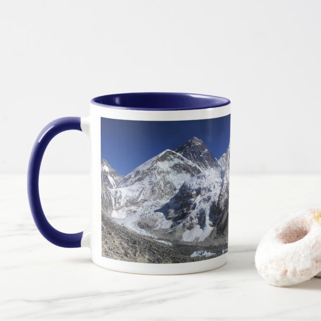 Mount Everest Panoramic Coffee Mug (With Donut)