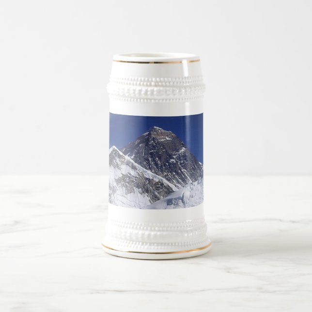 Mount Everest Photo Beer Stein (Center)