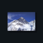 Mount Everest Photo Canvas Print<br><div class="desc">Great photo of Mount Everest and Himalayas.</div>