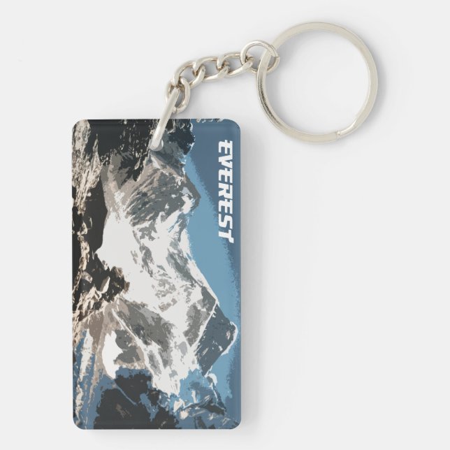 Mount Everest View, Nepal Keychain (Back)