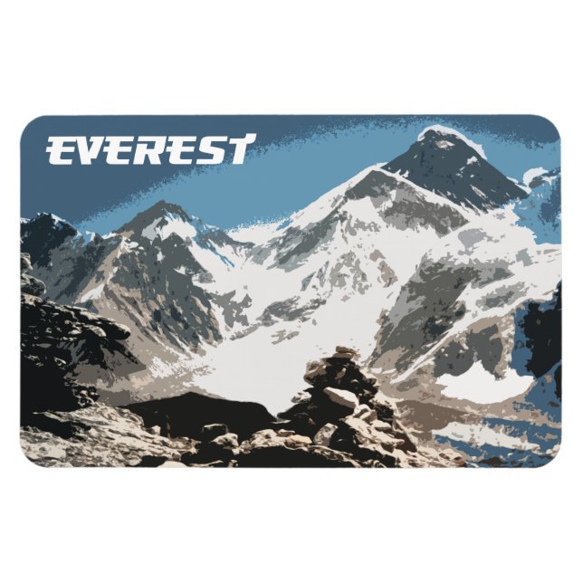 Mount Everest View, Nepal Magnet (Horizontal)
