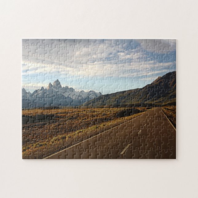 Mount Fitz Roy And Mount Cerro Torre Jigsaw Puzzle (Horizontal)