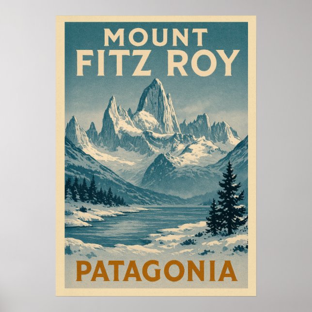 Mount Fitz Roy Patagonia V02 Poster (Front)
