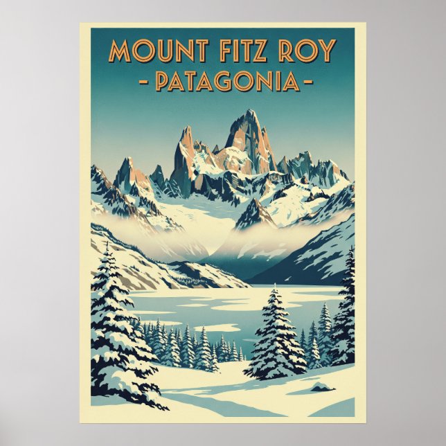 Mount Fitz Roy Patagonia V08 Poster (Front)
