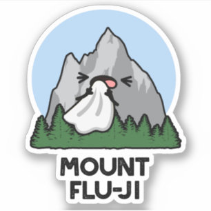 Mount Flu-ji Funny Mountain Pun