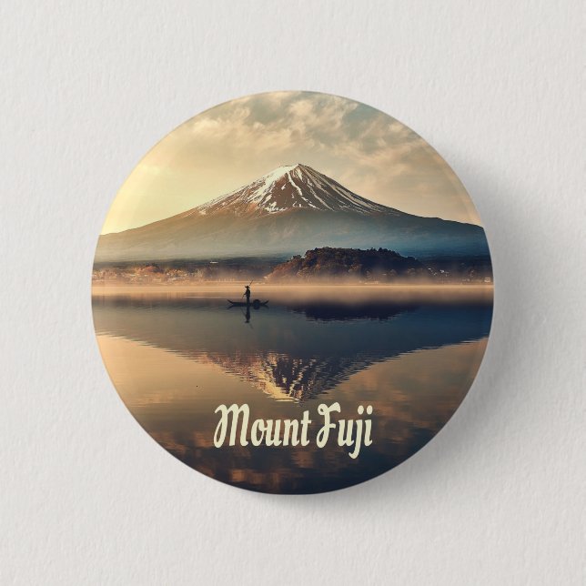Mount Fuji 2 Inch Round Button (Front)